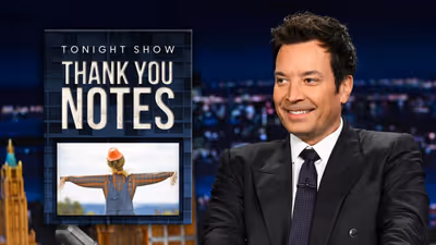Jimmy Fallon's Thank You Notes Tackle Scarecrows, Spiral Staircases