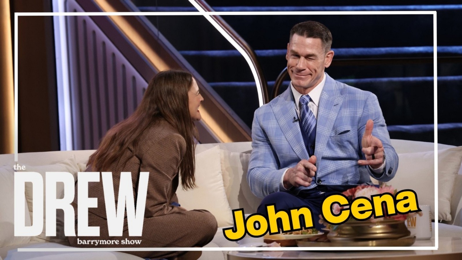 John Cena Bonds With Drew Barrymore Over Matchbox Car Collecting