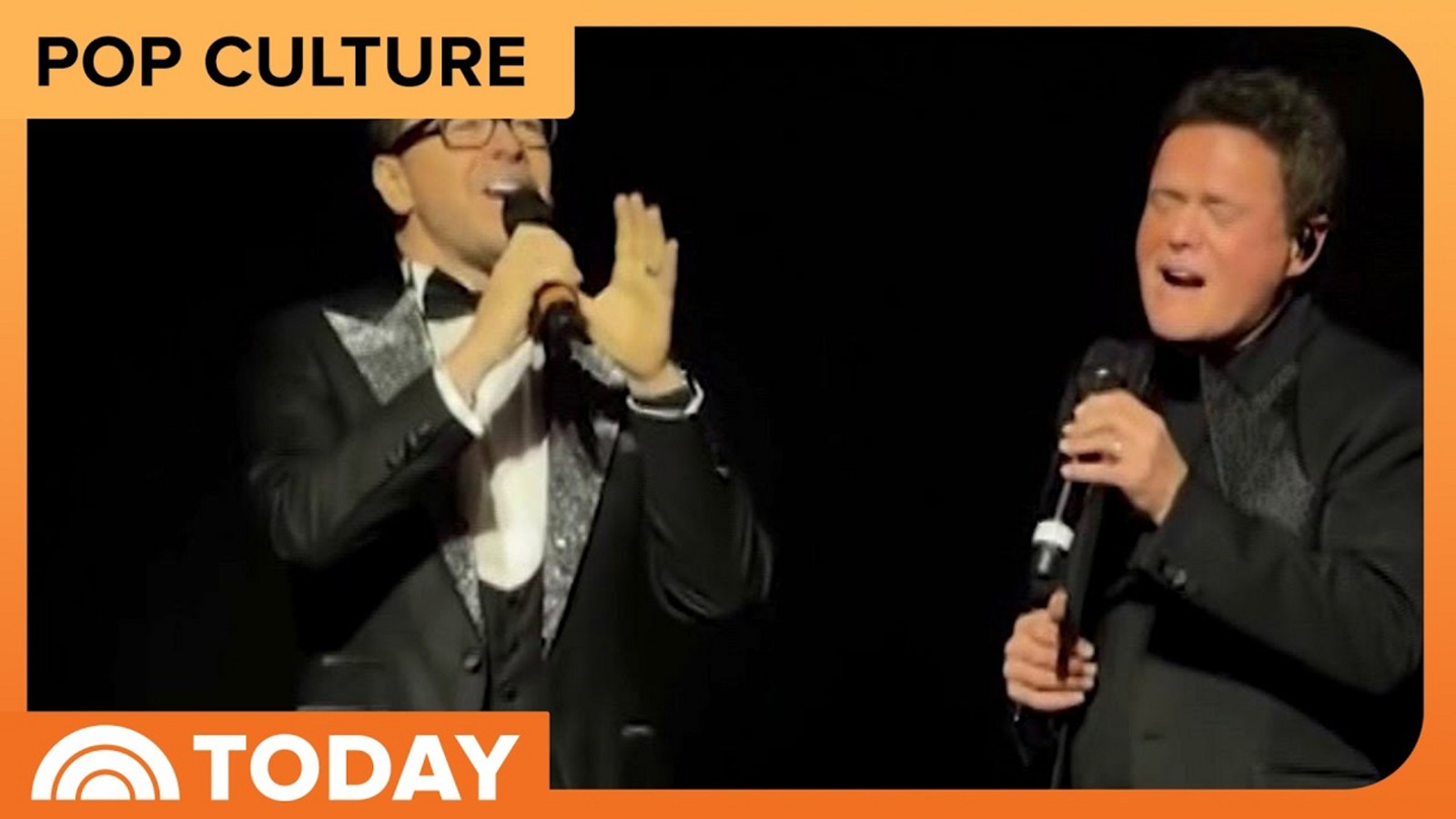Donny Osmond Surprises Donnie Wahlberg for Vegas Duet