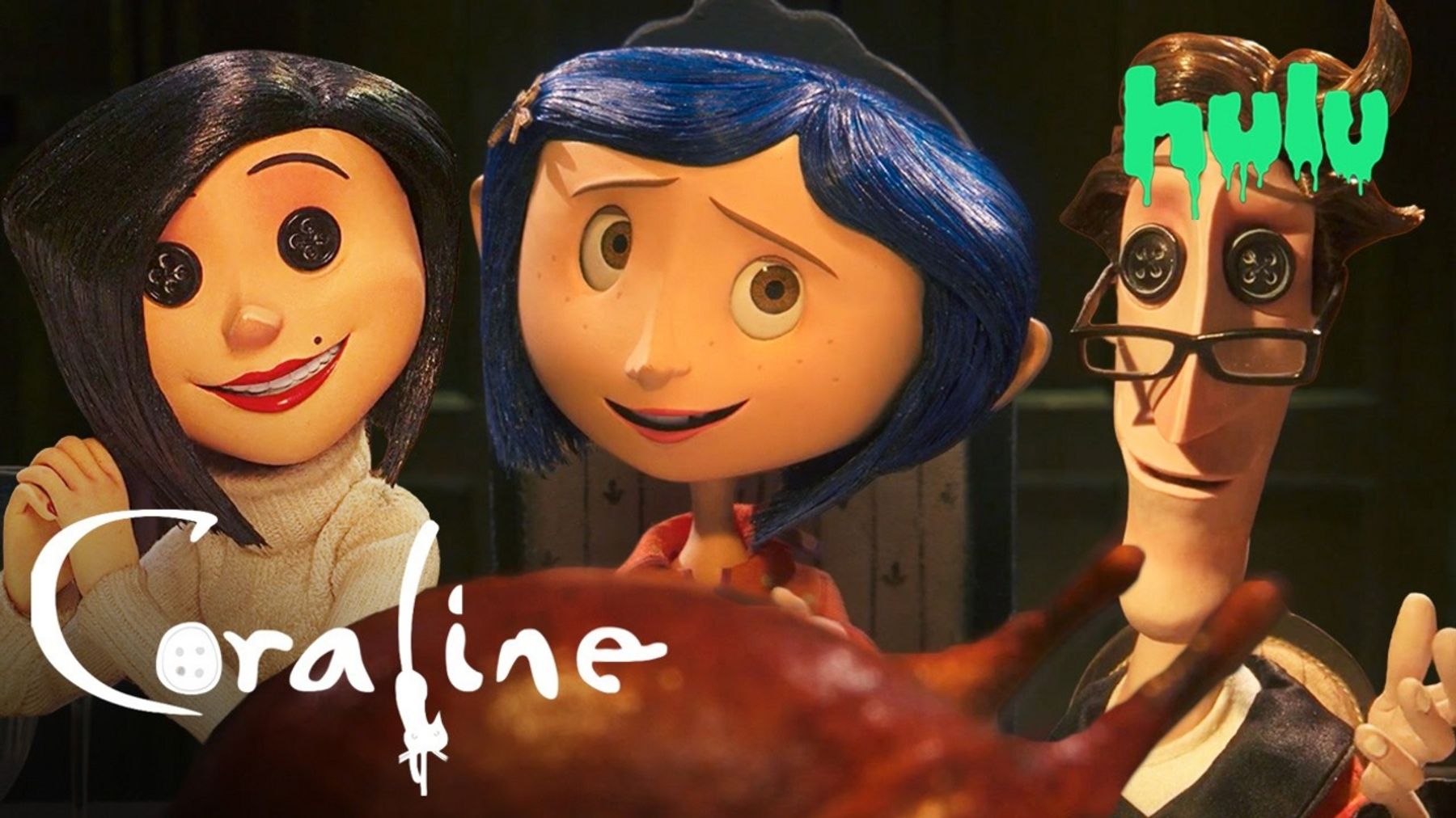 Coraline Has Dinner With Her Other Family In Hulu Clip