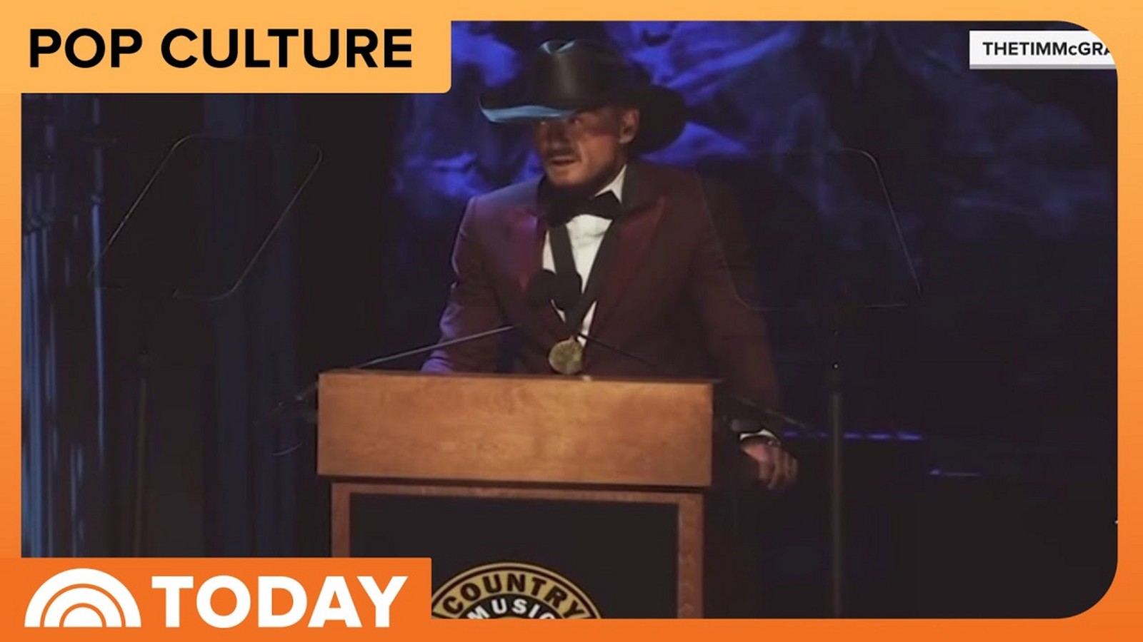 Tim McGraw Gets Emotional Entering Country Music Hall of Fame
