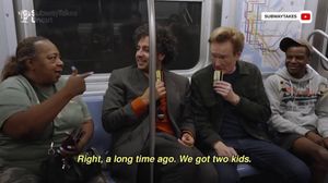 Brooklyn Bar Owner's Subway Moment With Conan Goes Viral