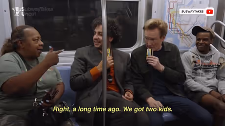 Brooklyn Bar Owner's Subway Moment With Conan Goes Viral Photo