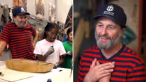Matthew Rhys Teaches NYC Students Boat Building on TODAY
