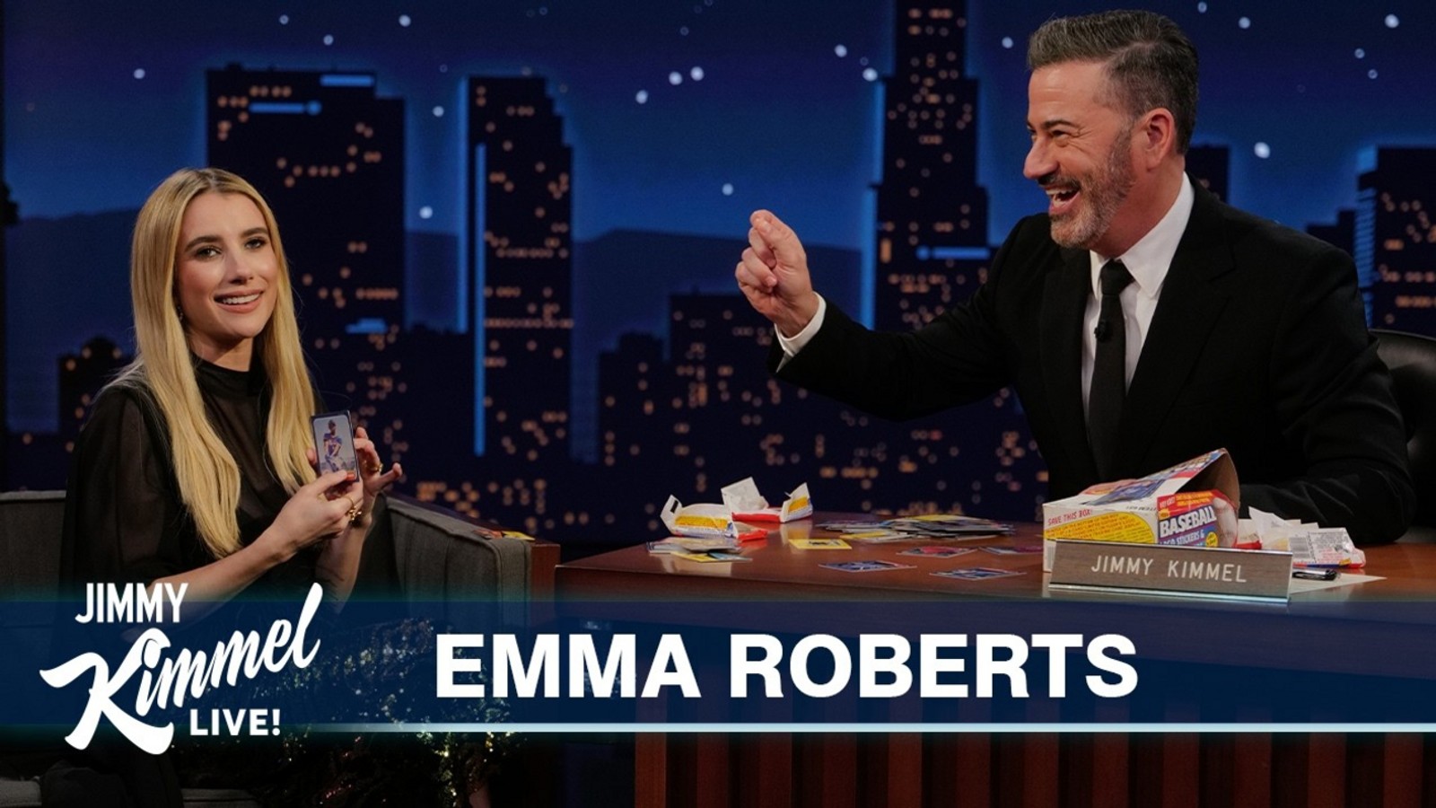Emma Roberts Opens Up on Julia Roberts and Marriage on Kimmel