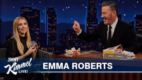 Emma Roberts Opens Up on Julia Roberts and Marriage on Kimmel Photo
