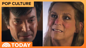 Jamie Lee Curtis and Fallon Recreate Theranos Documentary Scene