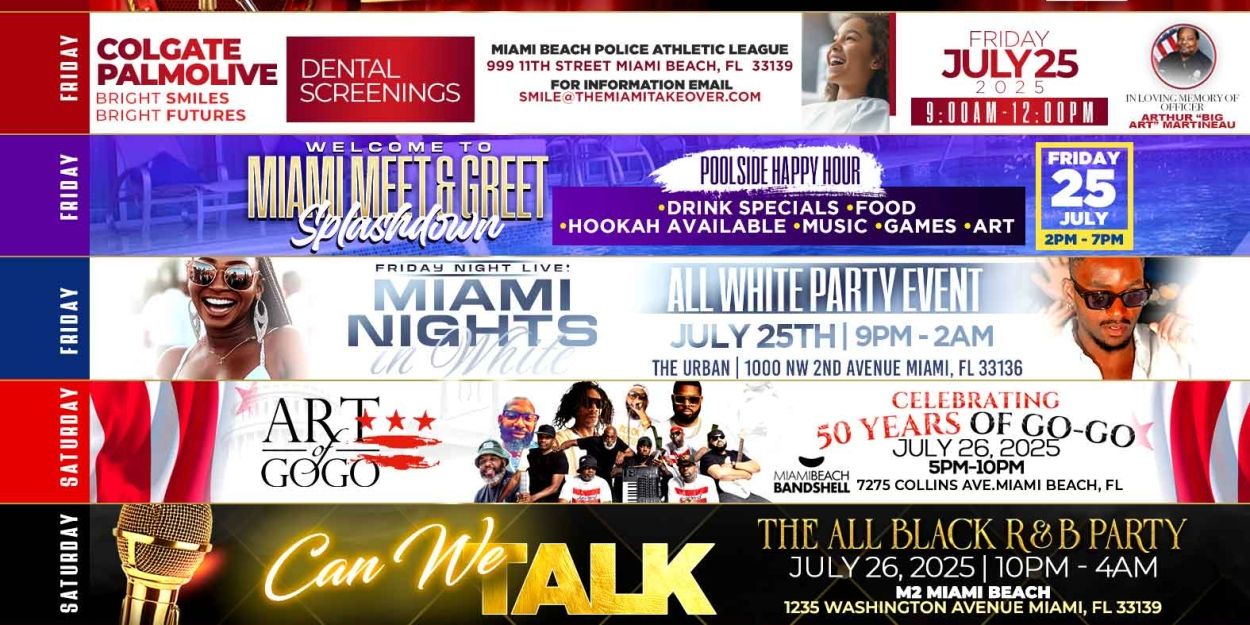 Lineup Set for 17th Annual Miami Takeover This July  Image