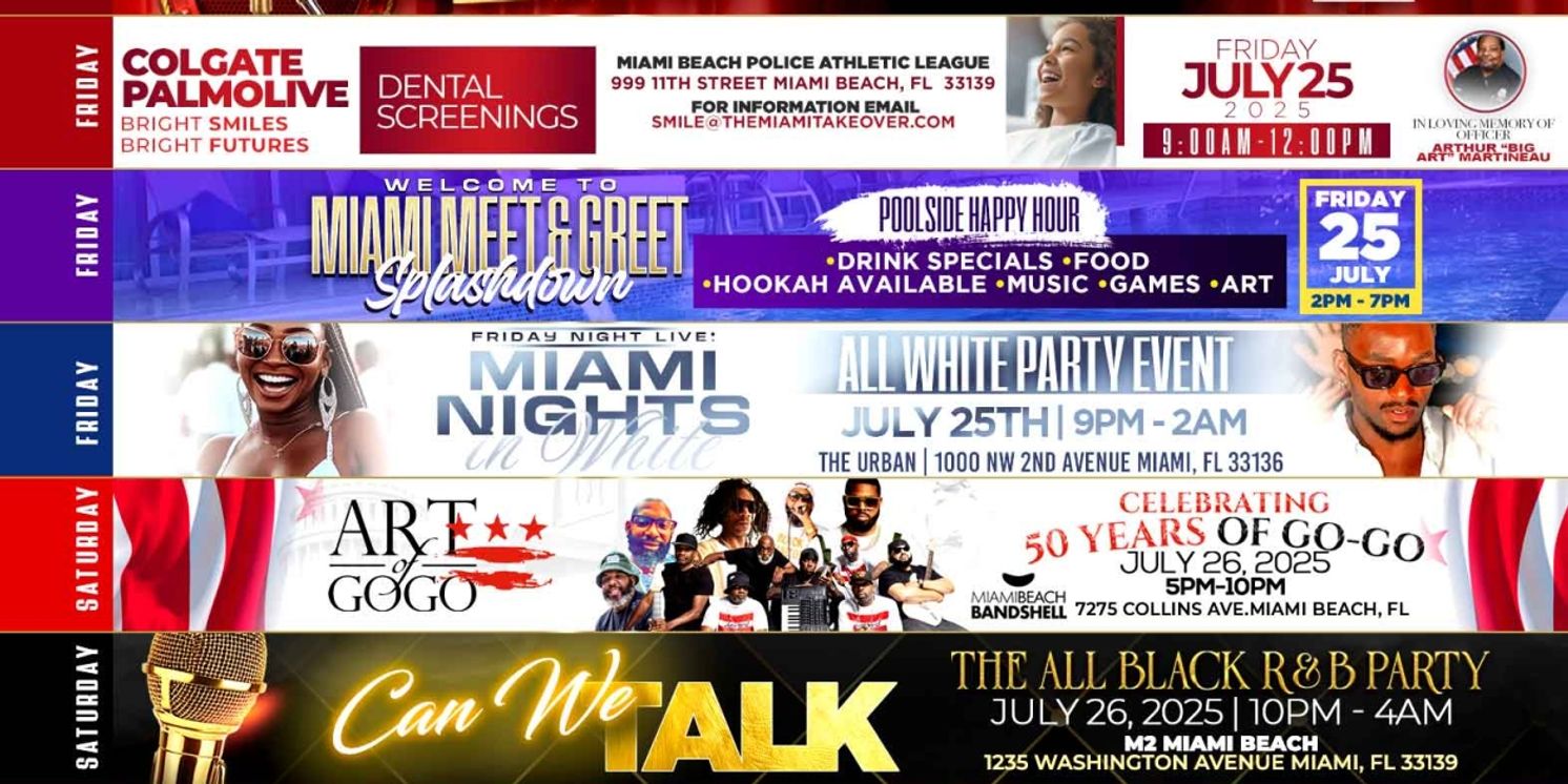Lineup Set for 17th Annual Miami Takeover This July  Image