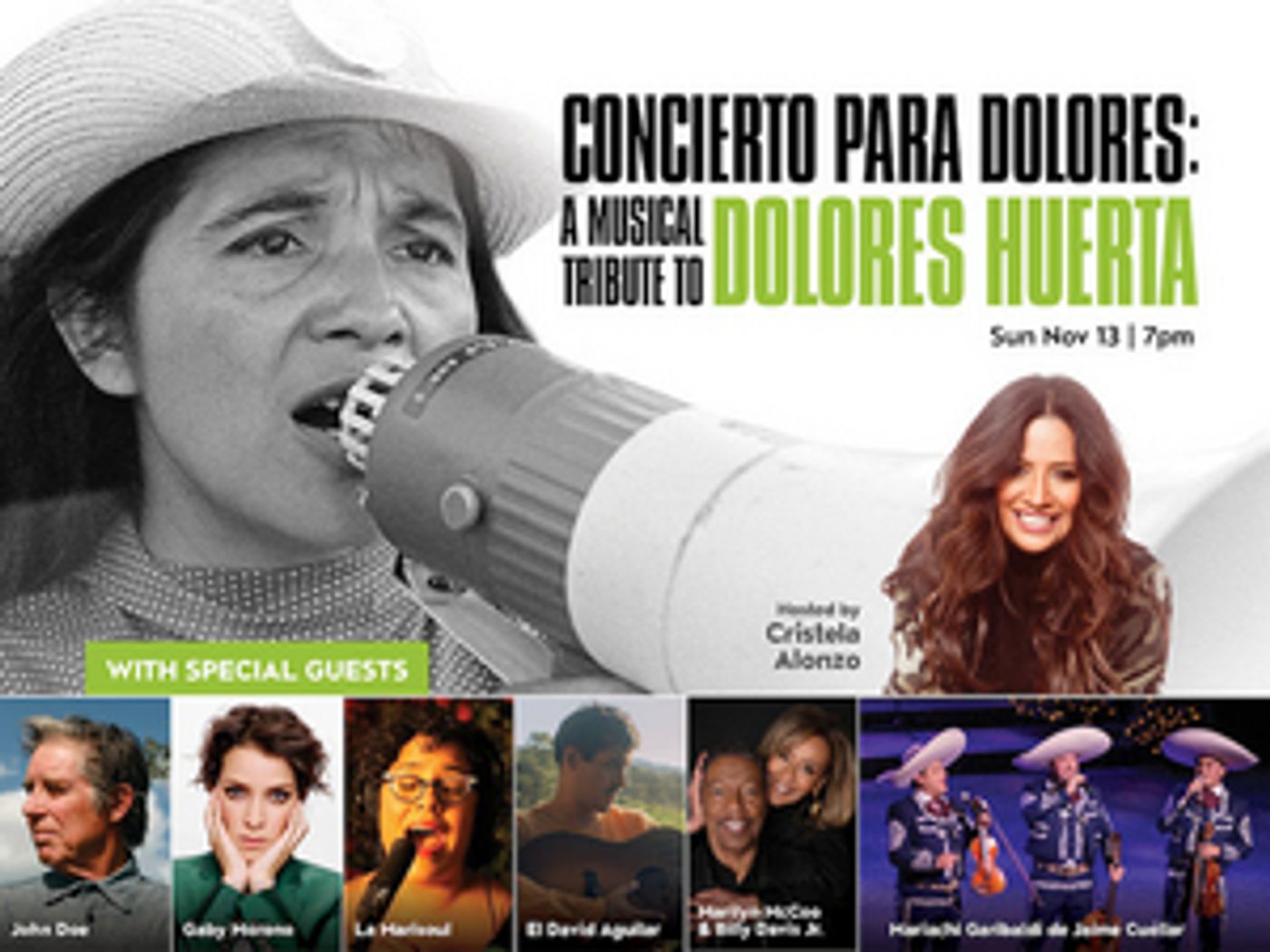 The Soraya Presents CONCIERTO PARA DOLORES: A MUSICAL TRIBUTE TO DOLORES HUERTA   Image