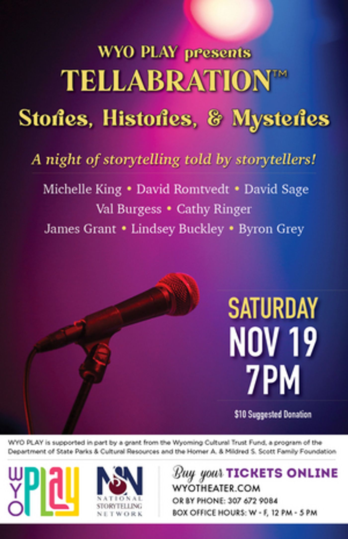 WYO PLAY Hosts Evening of Storytelling, a TELLABRATION!  Image