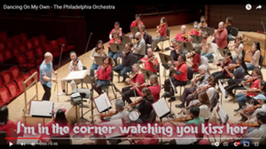 Video: The Philadelphia Orchestra Perform Phillies Postseason Anthem 'Dancing On My Own' Image