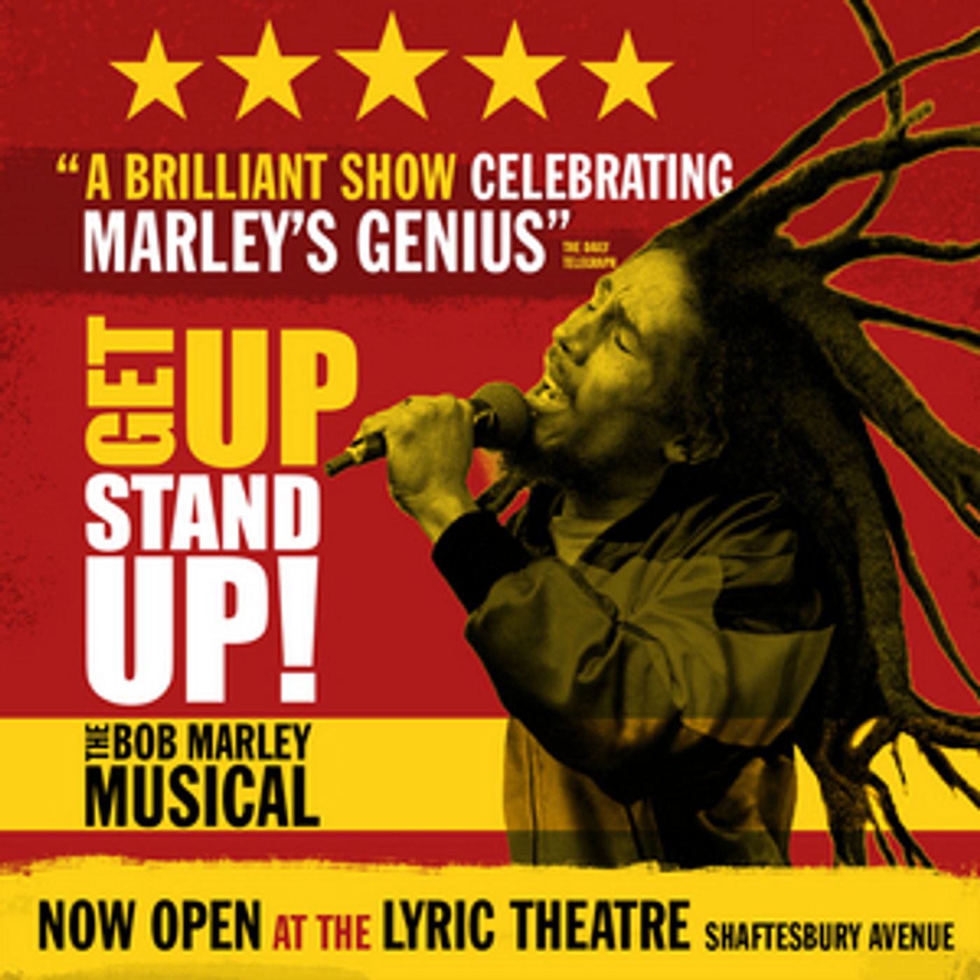 Show of the Week: Save up to 33% on GET UP, STAND UP! THE BOB MARLEY MUSICAL  Image