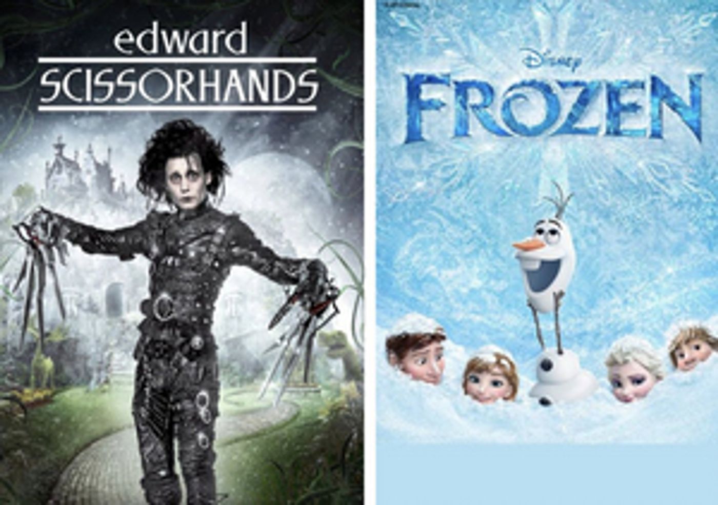 The Warner Will Screen EDWARD SCISSORHANDS and FROZEN This Month  Image