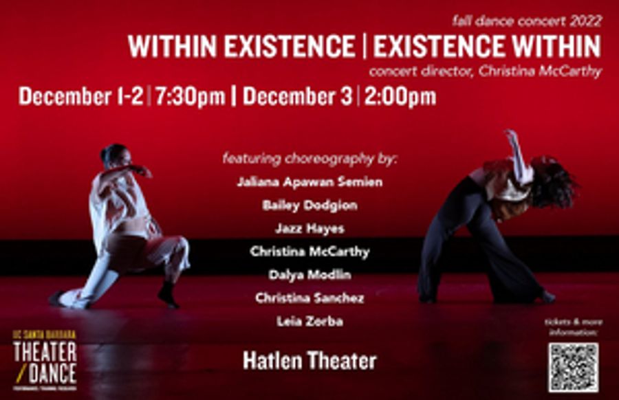 UCSB Department of Theater/Dance Presents Fall Dance Concert WITHIN EXISTENCE | EXISTENCE WITHIN Image