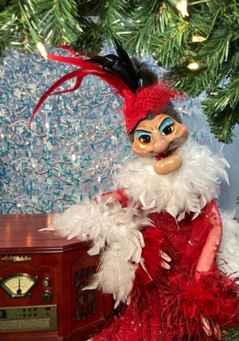Puppet Madame Returns To Provincetown's Pilgrim House In MADAME'S FACE-FOR-RADIO HOLIDAY HOOTENANNY Image