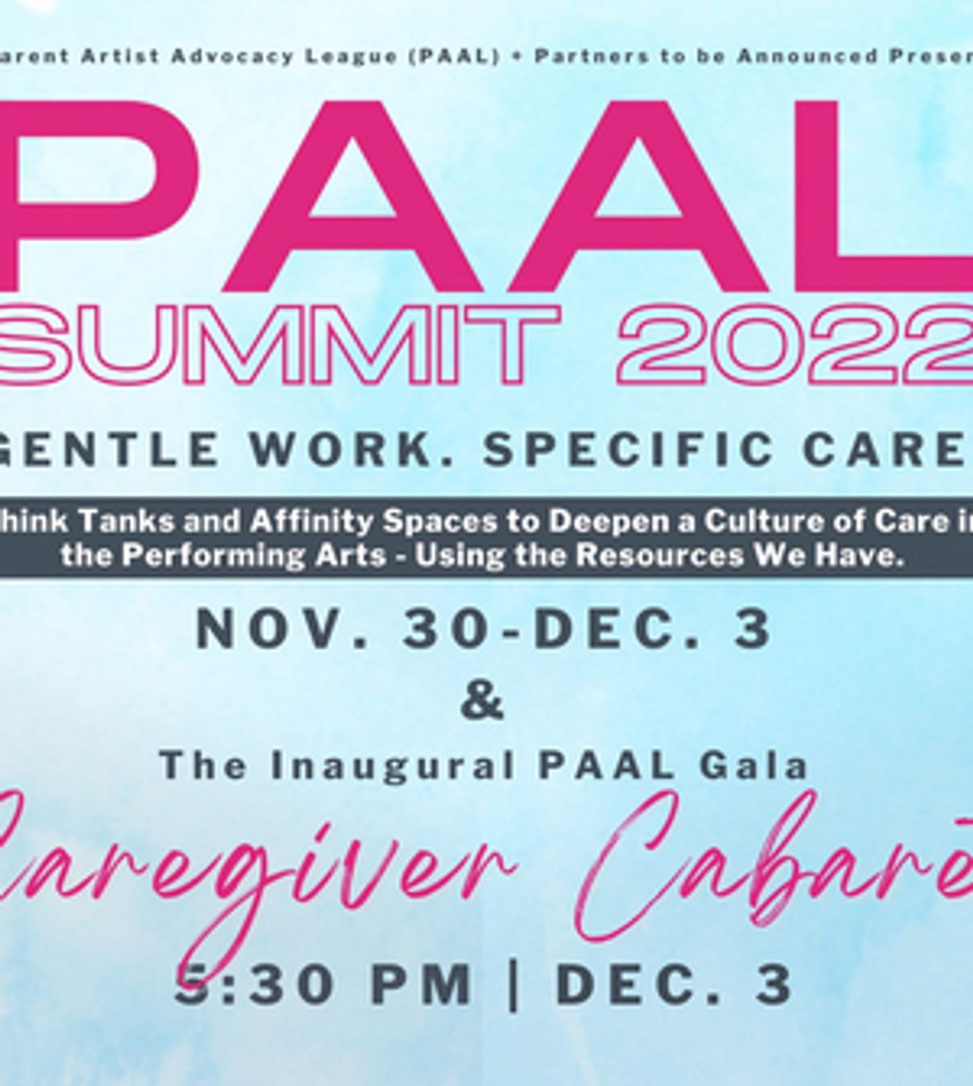 The Parent Artist Advocacy League for Arts and Media Kicks Off Summit on November 30  Image