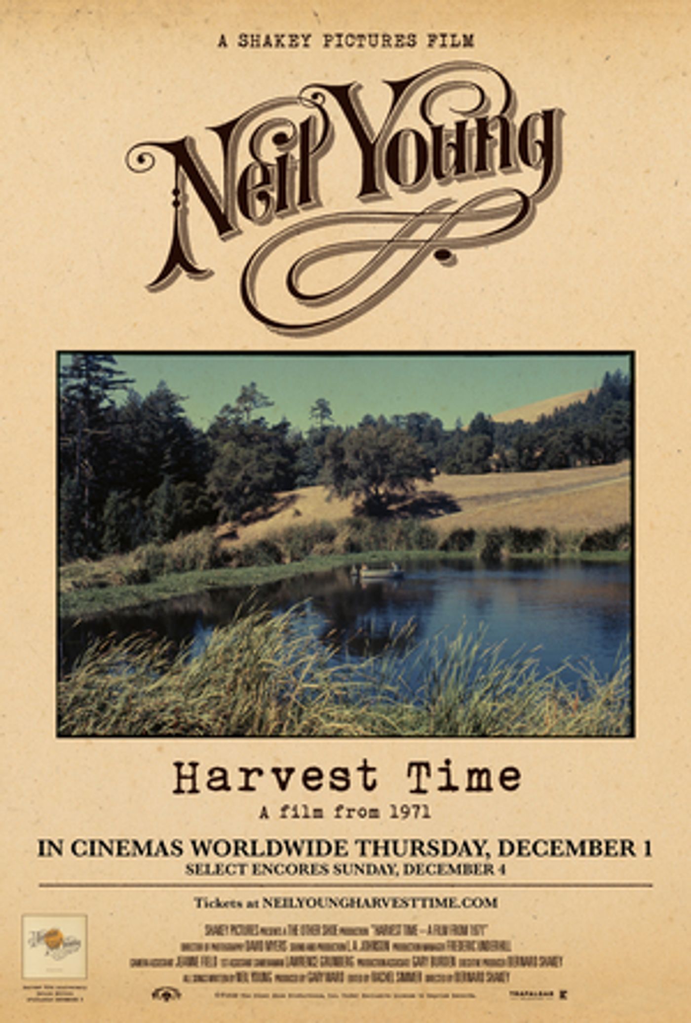 Unreleased Neil Young Film HARVEST TIME To Play Park Theatre  Image
