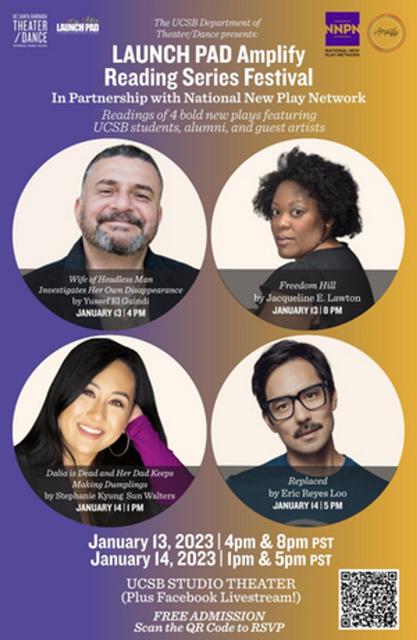 The LAUNCH PAD Amplify Reading Series Festival Comes to UCSB Theater/Dance Next Month  Image