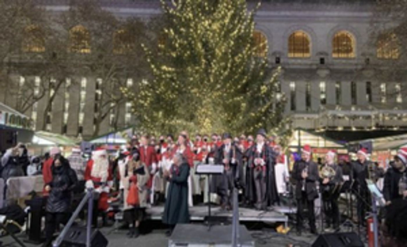 New York City Opera Presents An Evening of Caroling at Bank of America Winter Village at Bryant Park  Image