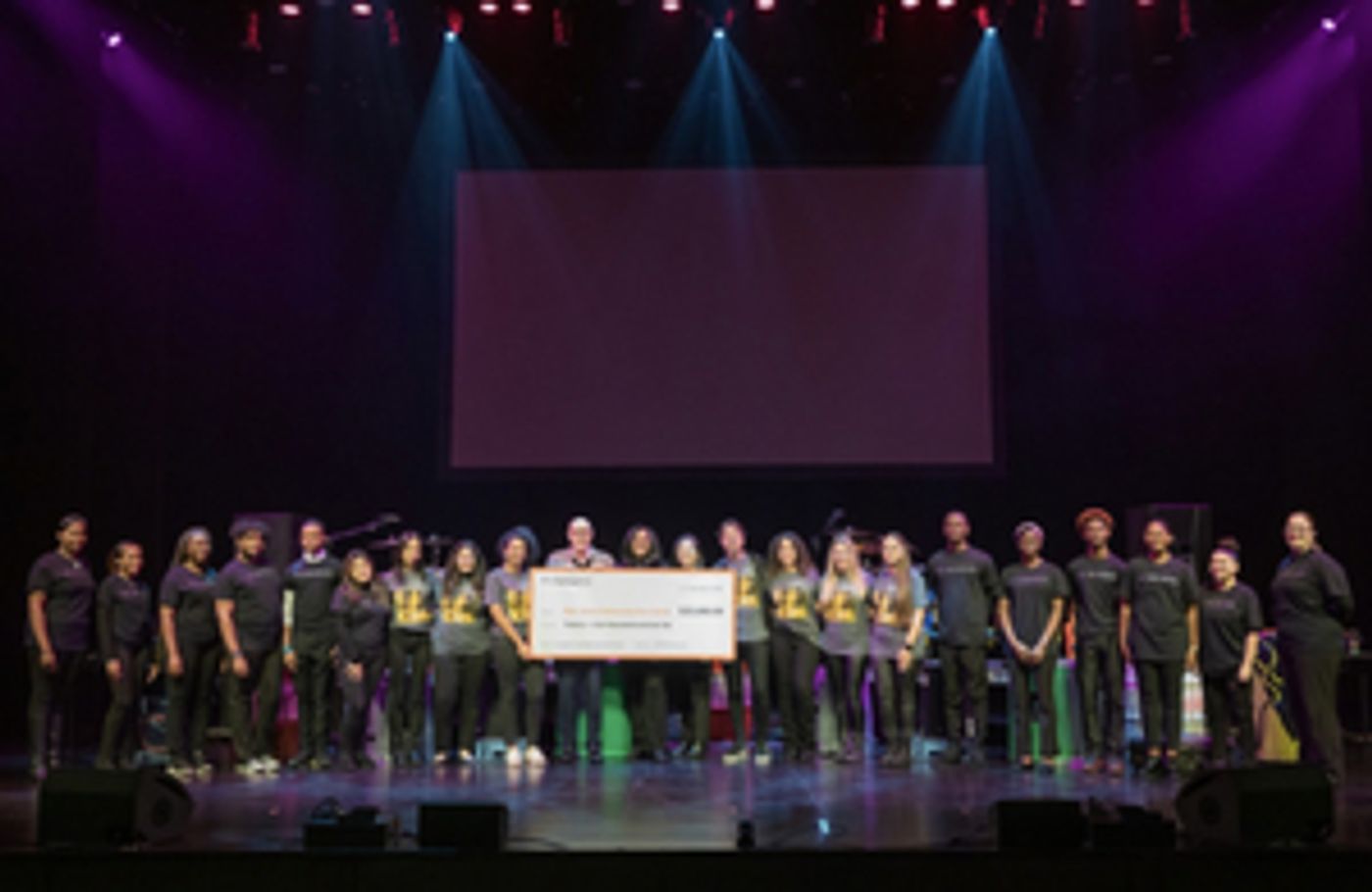 NJPAC Presented With Check $25,000 From M•A•C Cosmetics On Behalf Of The Estate Of Whitney Houston  Image