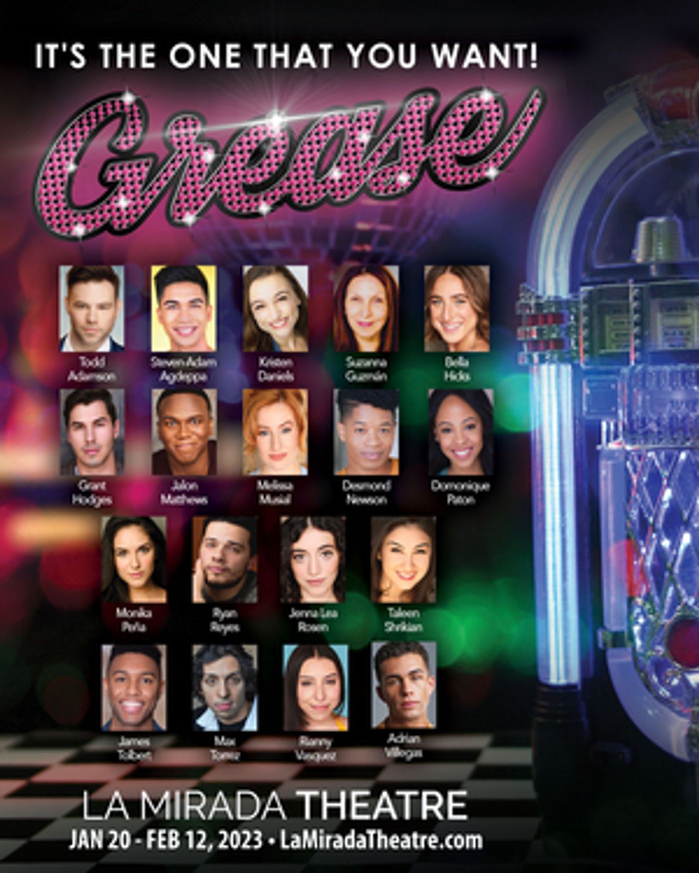 Cast Announced for GREASE at La Mirada Theatre for the Performing Arts  Image