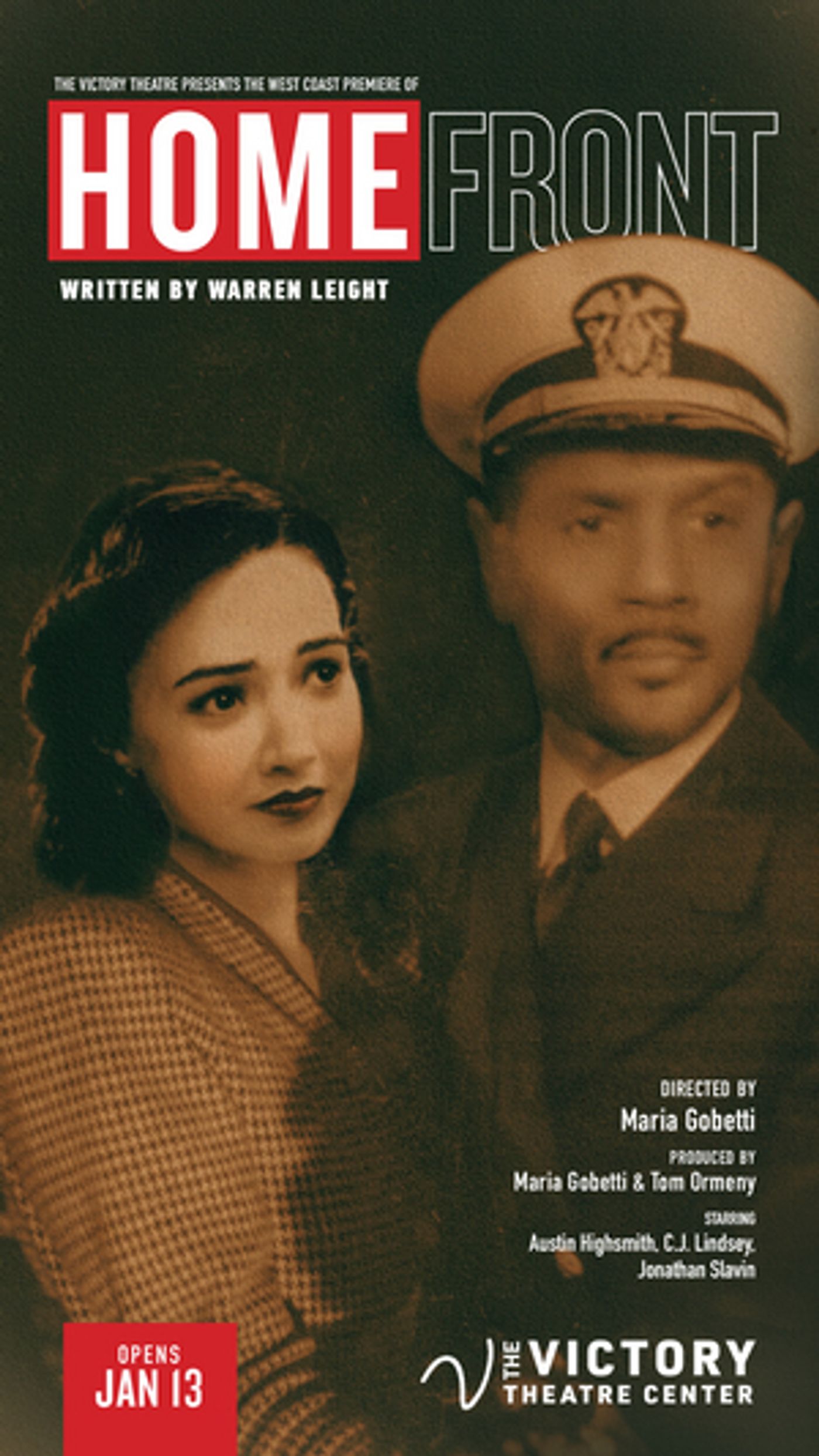 The Victory Theatre Center Presents West Coast Premiere of HOME FRONT  Image