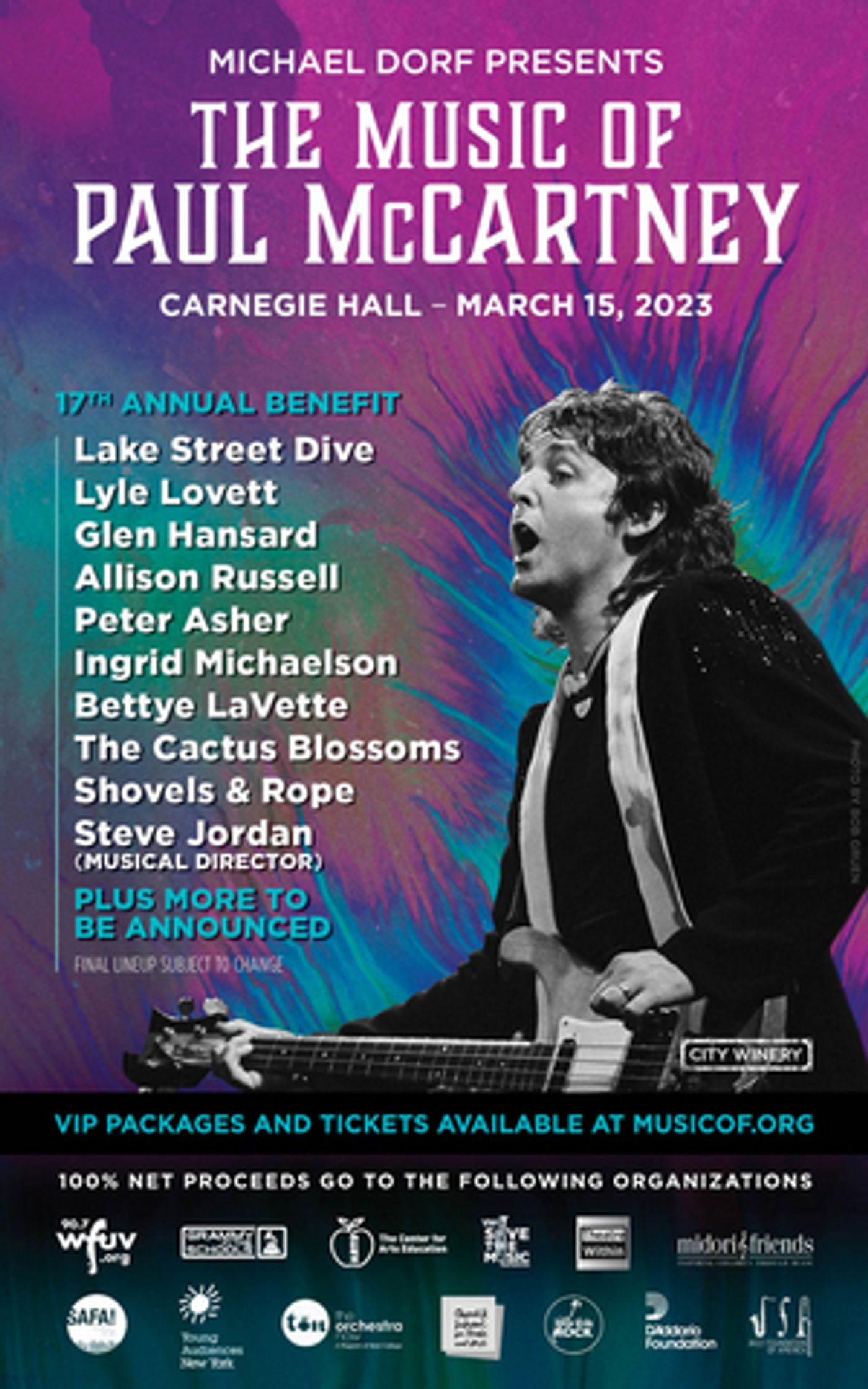 Ingrid Michaelson, Lyle Lovett, Allison Russell & More to Perform at THE MUSIC OF PAUL MCCARTNEY at Carnegie Hall  Image
