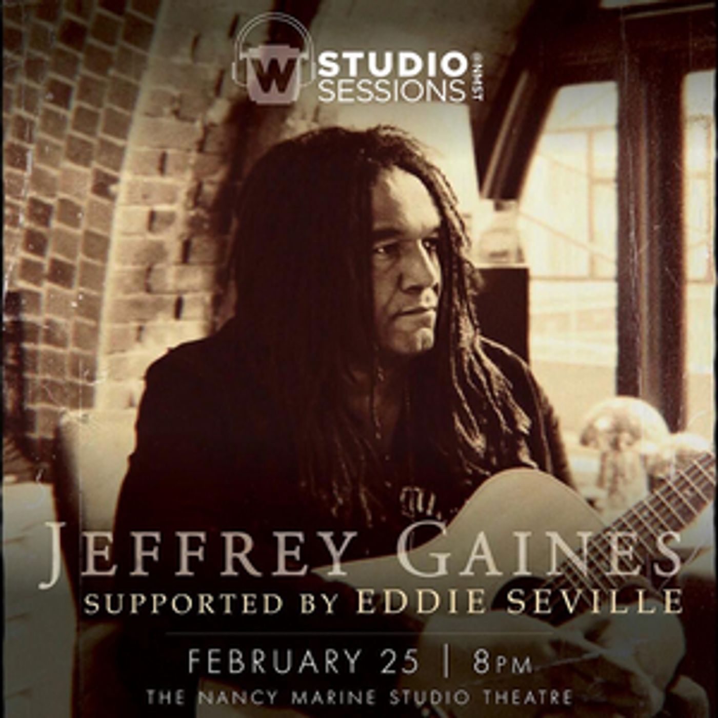 The Warner Theatre Launches STUDIO SESSIONS @ NMST With Jeffrey Gaines and Eddie Seville  Image