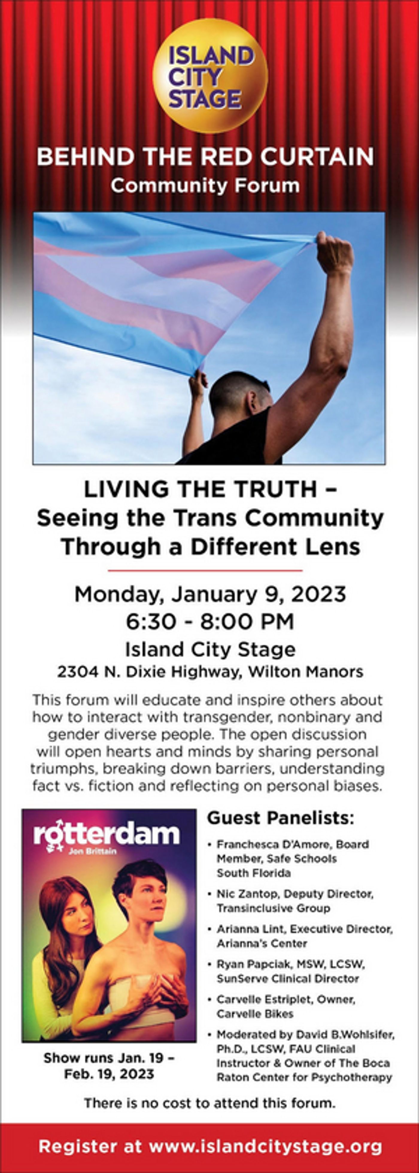 Island City Stage to Present 'Living the Truth - Seeing the Trans Community Through a Different Lens'  Image
