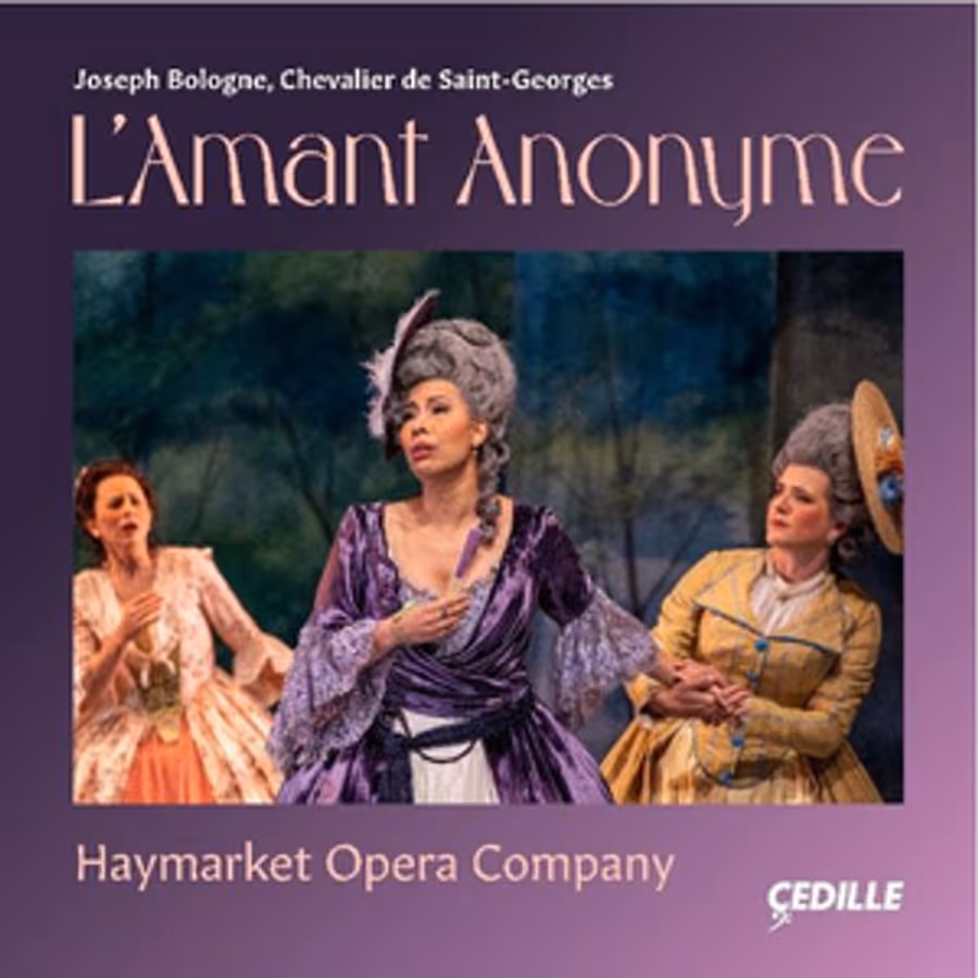 Premiere Recording Of Joseph Bologne's L'AMANT ANONYME Performed By Haymarket Opera Company Out February 10 Image
