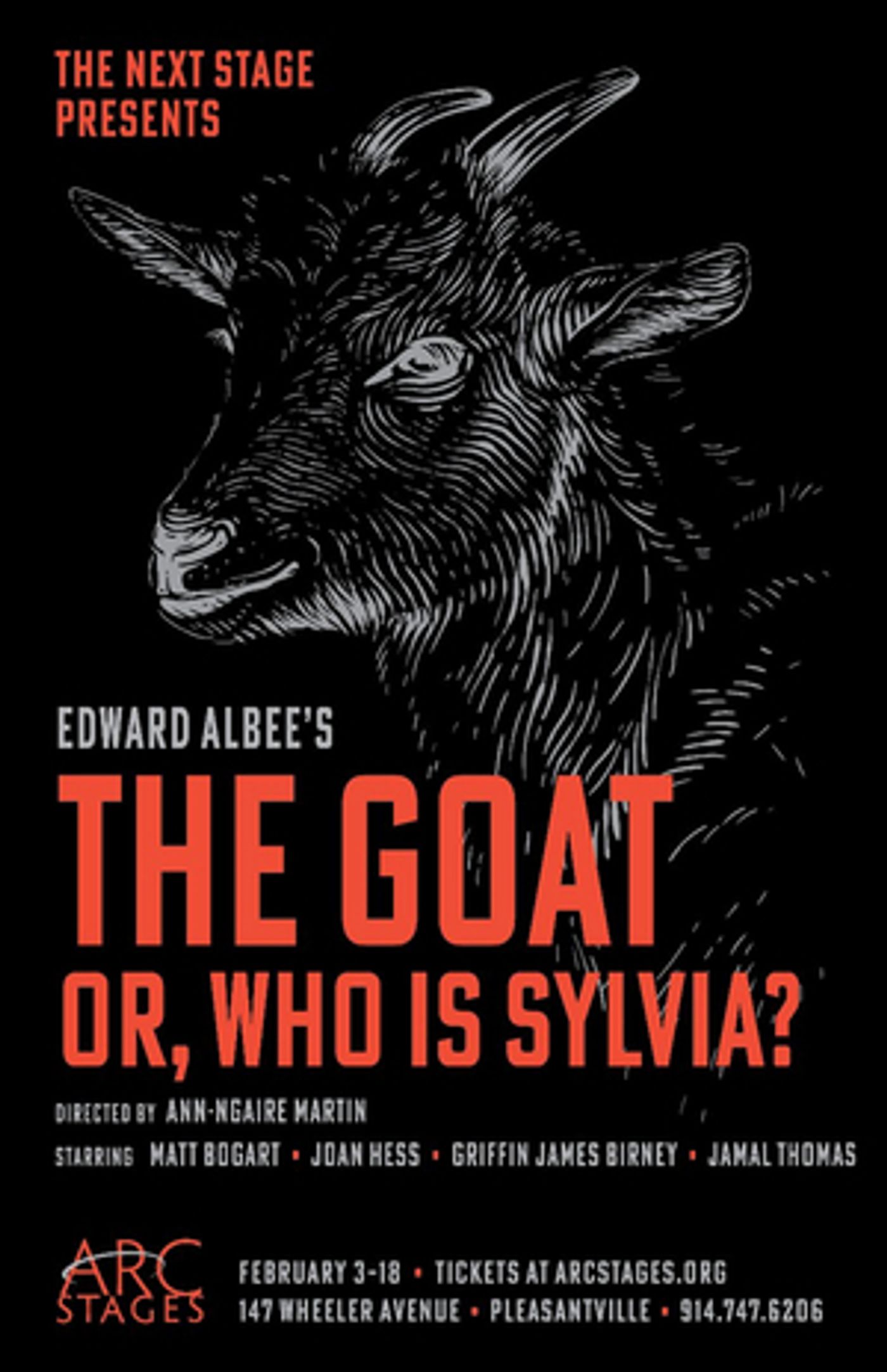 Arc Stages Presents THE GOAT, OR WHO IS SYLVIA?  Image