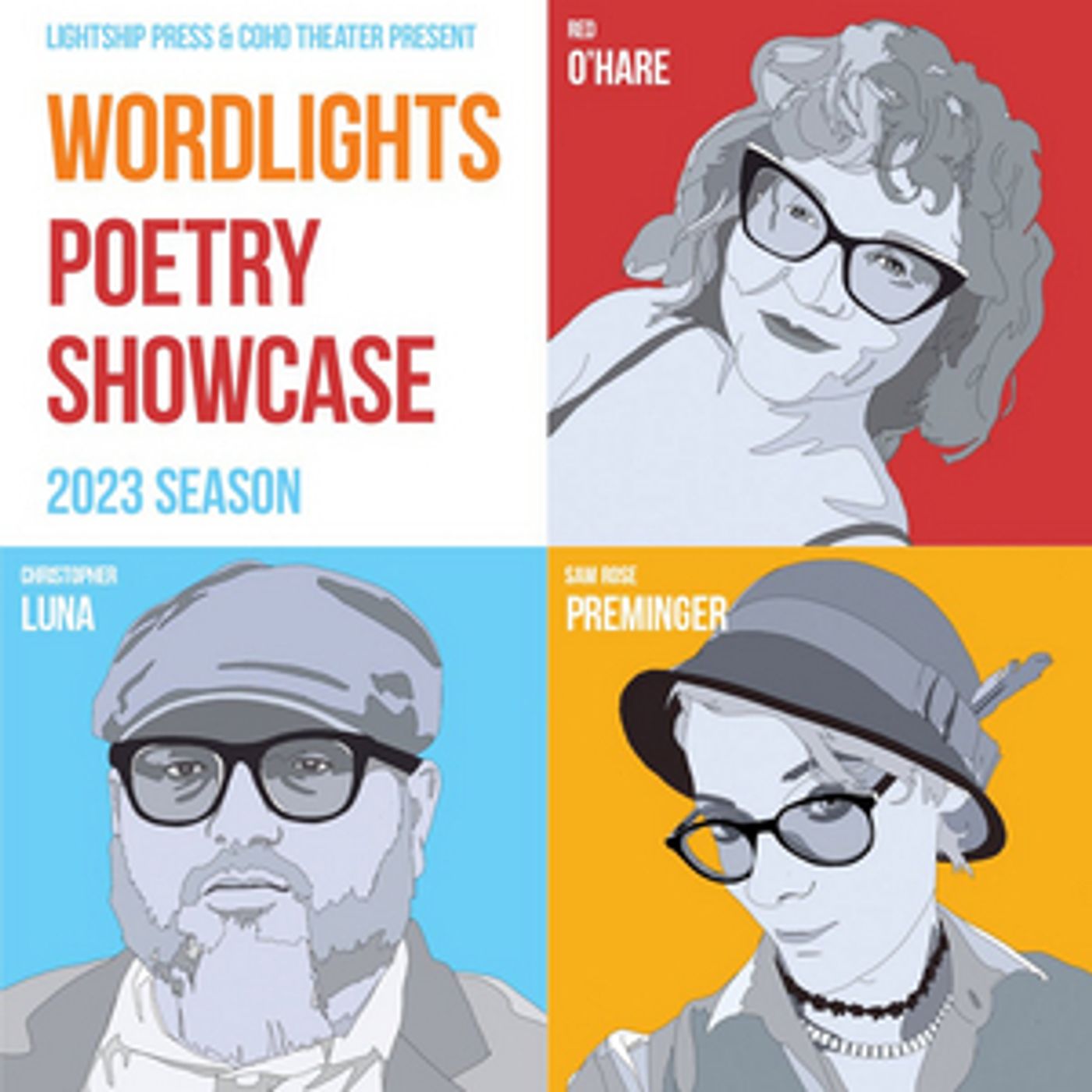 Lightship Press and CoHo Productons Present WORDLIGHTS POETRY SHOWCASE AND CURATED MIC  Image