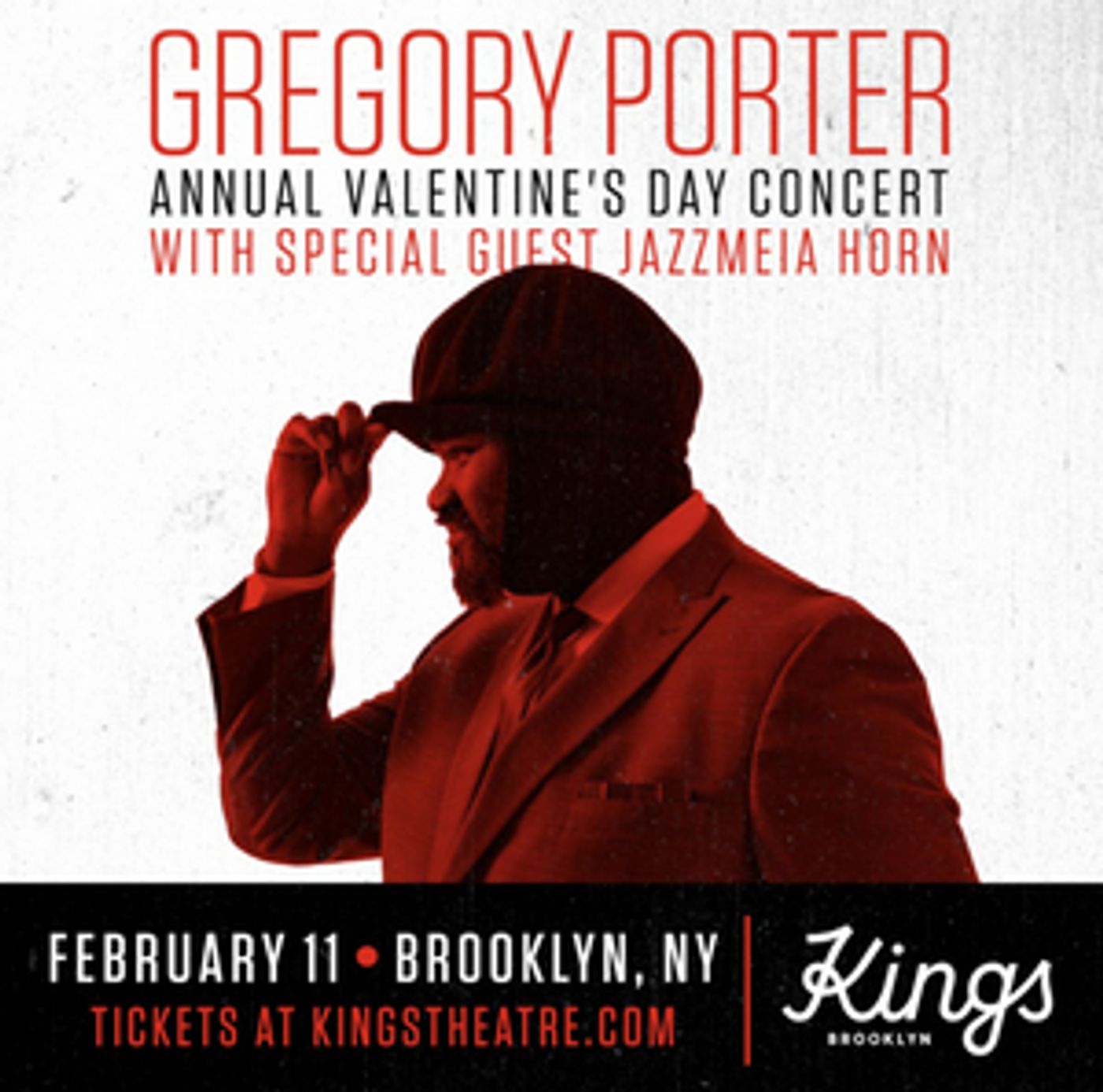 Gregory Porter Will Perform Annual Valentine's Day Concert at the Kings Theatre  Image