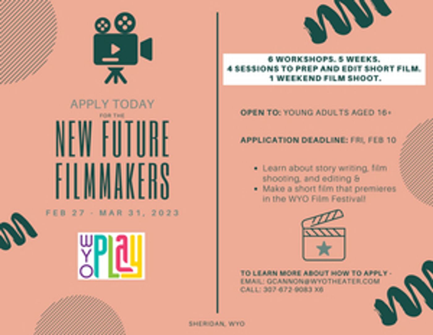 WYO Theater Accepting Applications for New Future Filmmakers Program  Image