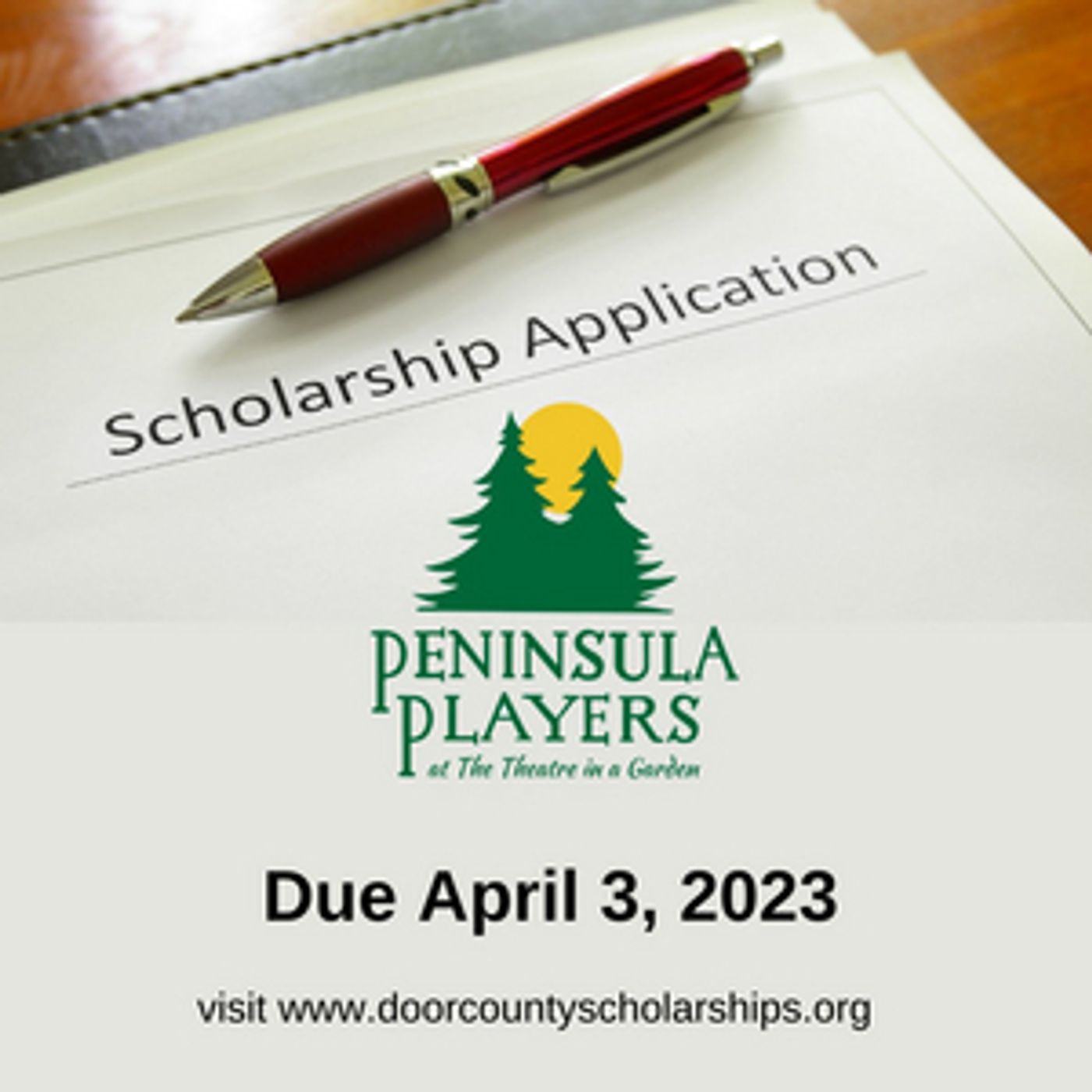Peninsula Players Theatre Scholarship Applications Now Open  Image