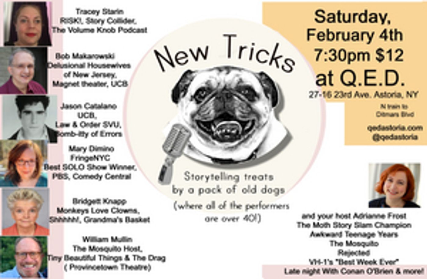 NEW TRICKS STORYTELLING Comes to Astoria This Weekend  Image
