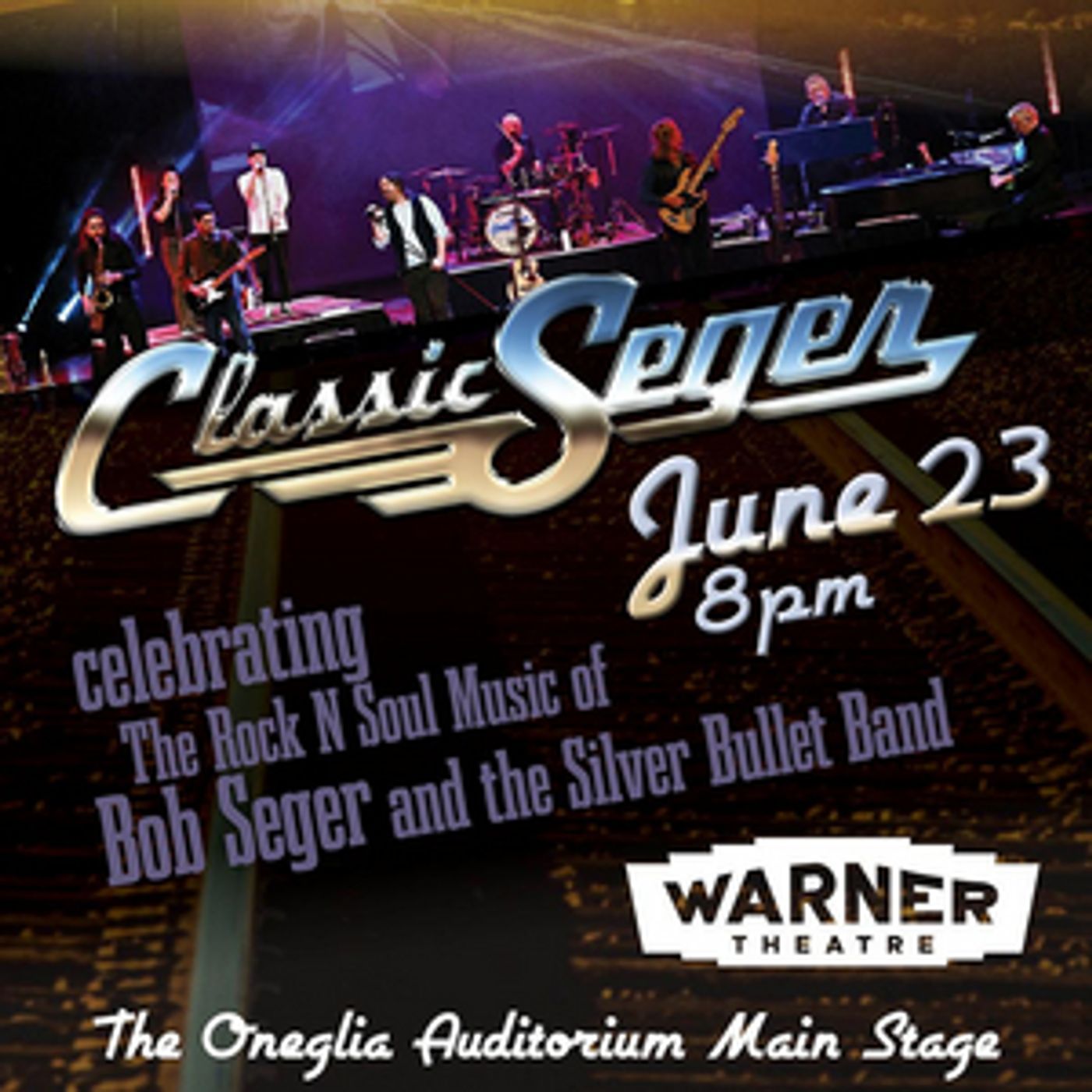 CLASSIC SEGER Brings Bob Seger's Greatest Hits Live In the Warner Theatre's Oneglia Auditorium  Image