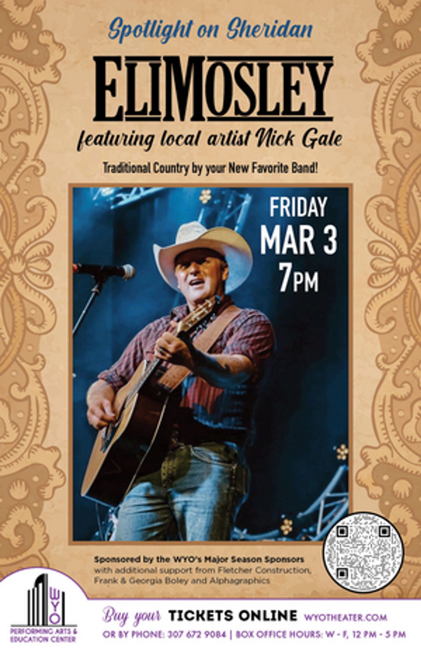 Eli Mosley Band and Nick Gale Come to the WYO Next Month  Image