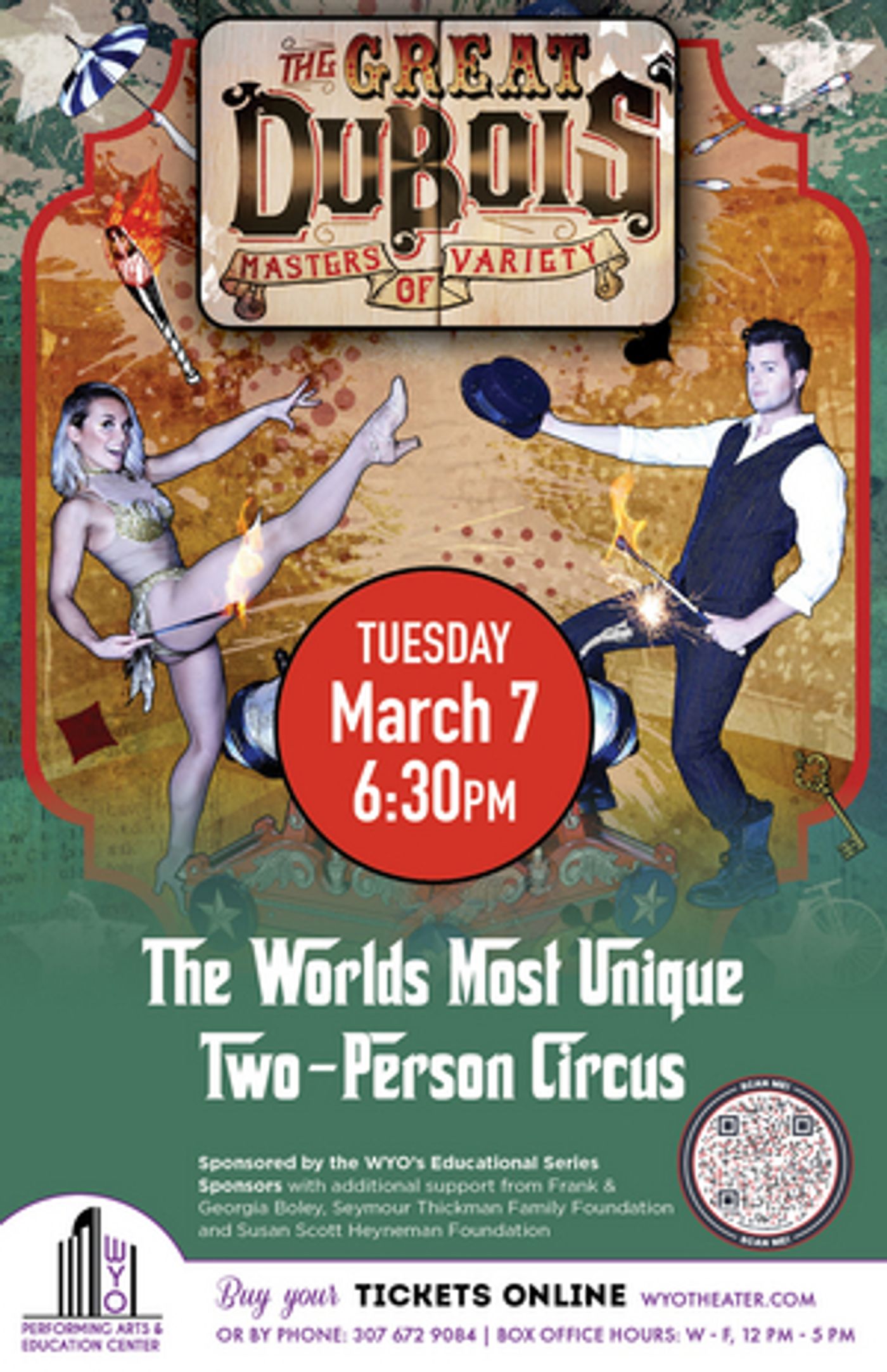 THE GREAT DUBOIS Comes to The WYO Next Month  Image