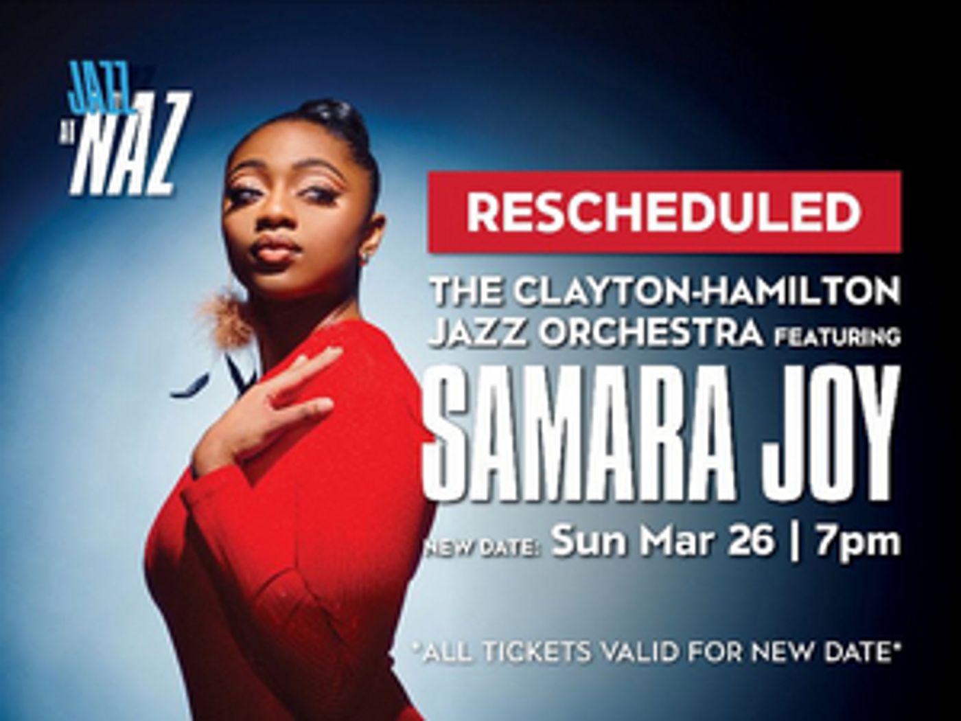 The Clayton-Hamilton Jazz Orchestra Featuring Samara Joy Rescheduled at The Soraya  Image