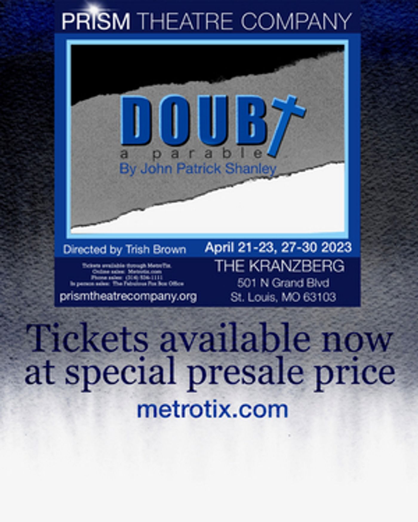 Prism Theatre Company Presents DOUBT: A PARABLE This Spring  Image