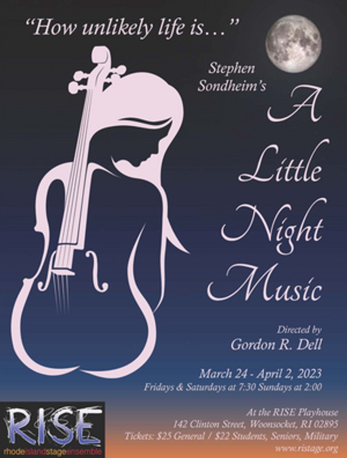 RISE Presents Stephen Sondheim's A LITTLE NIGHT MUSIC, March 24 - April 2  Image