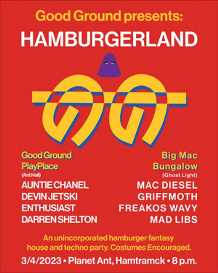 Good Ground Presents HAMBURGERLAND This March Image