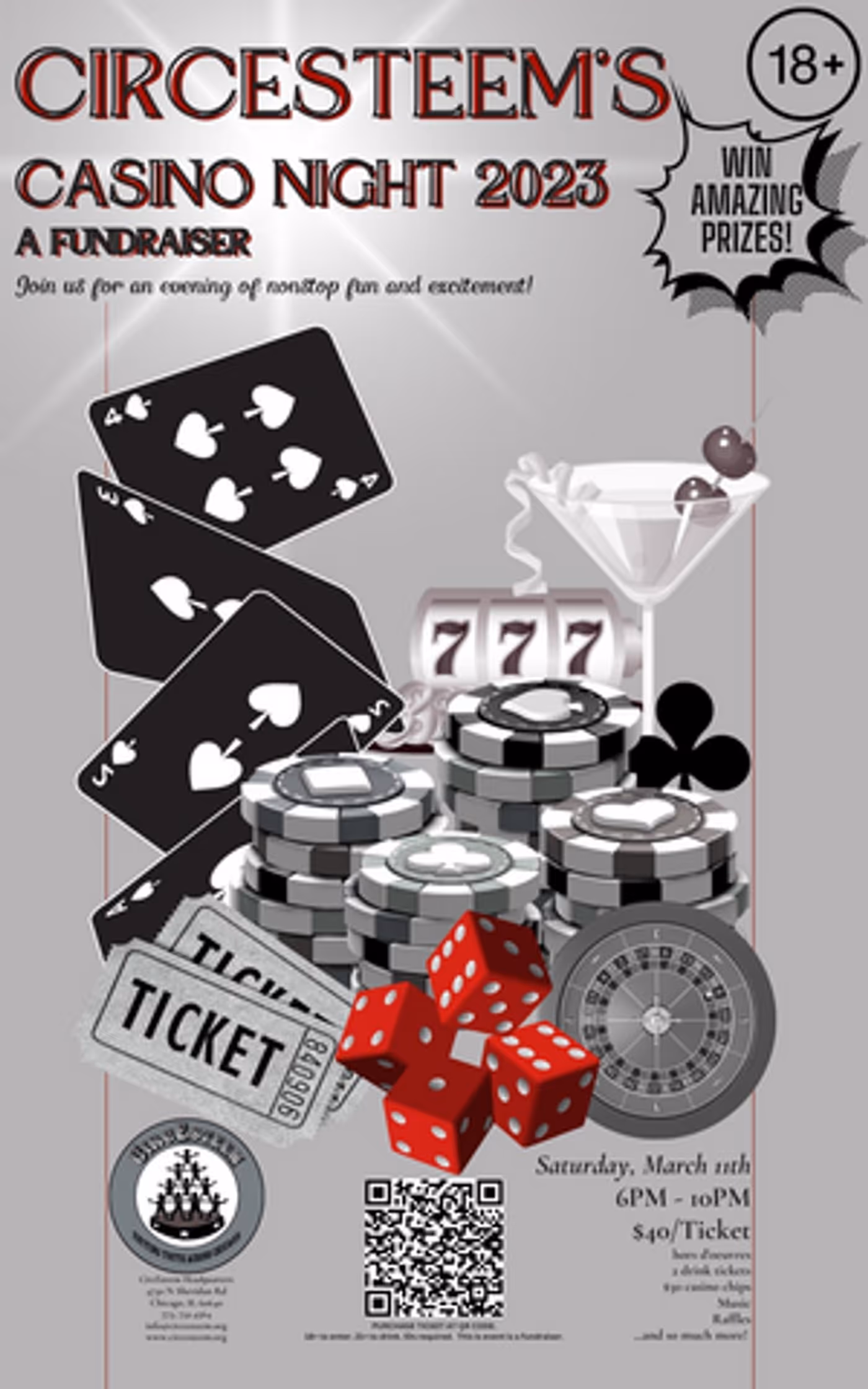 Hit The Jackpot at CircEsteem's Annual Casino Night Fundraiser  Image