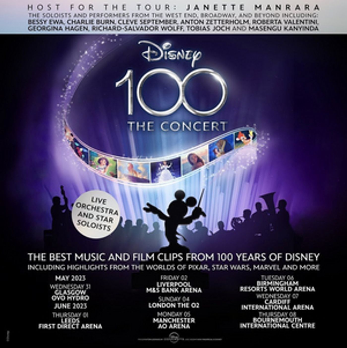 Cast for DISNEY100 Concert UK tour Announced  Image