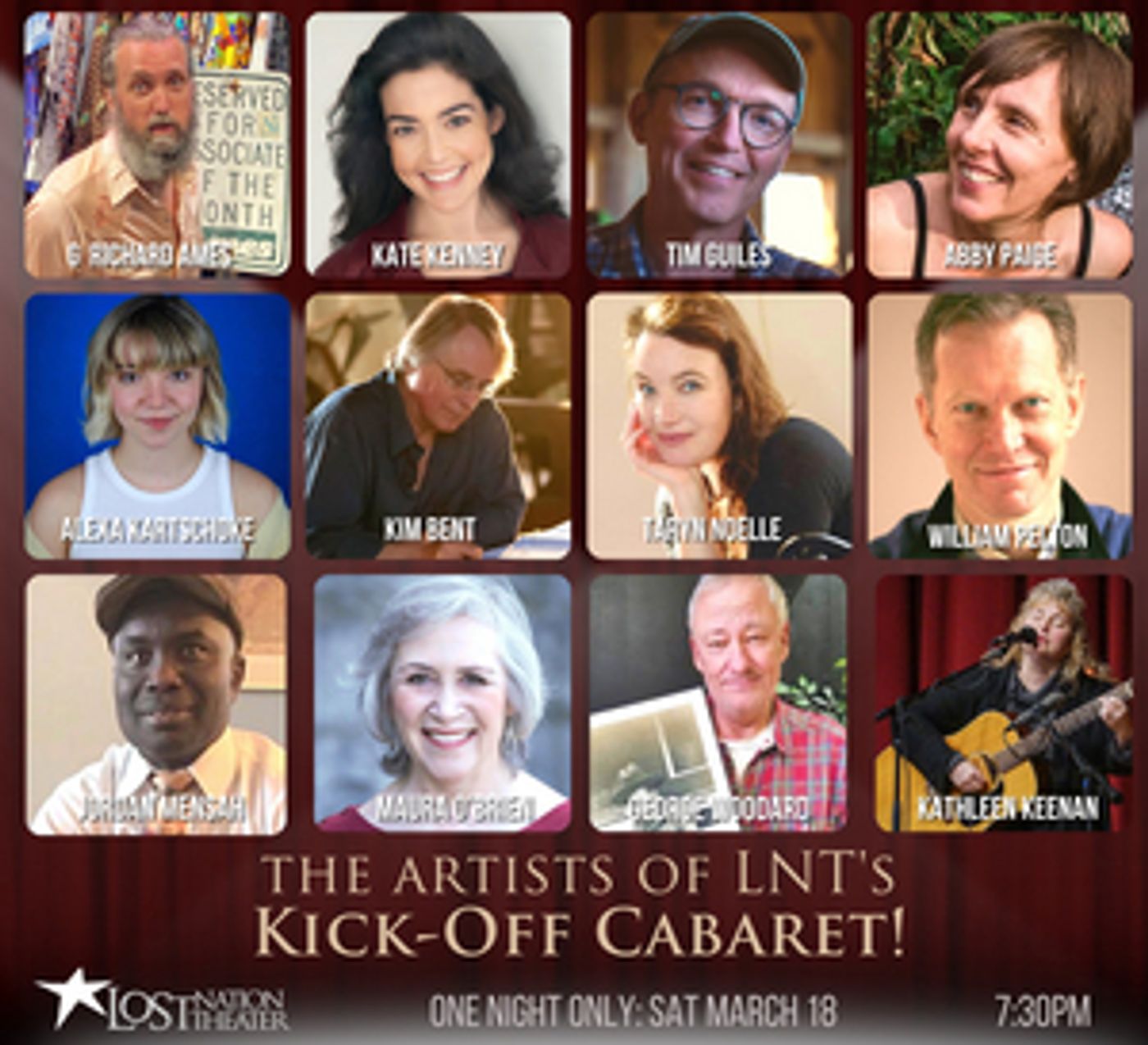 Lost Nation Theater Kicks Off Its 2023 Mainstage Season In Style With THE KICK-OFF CABARET, March 18  Image