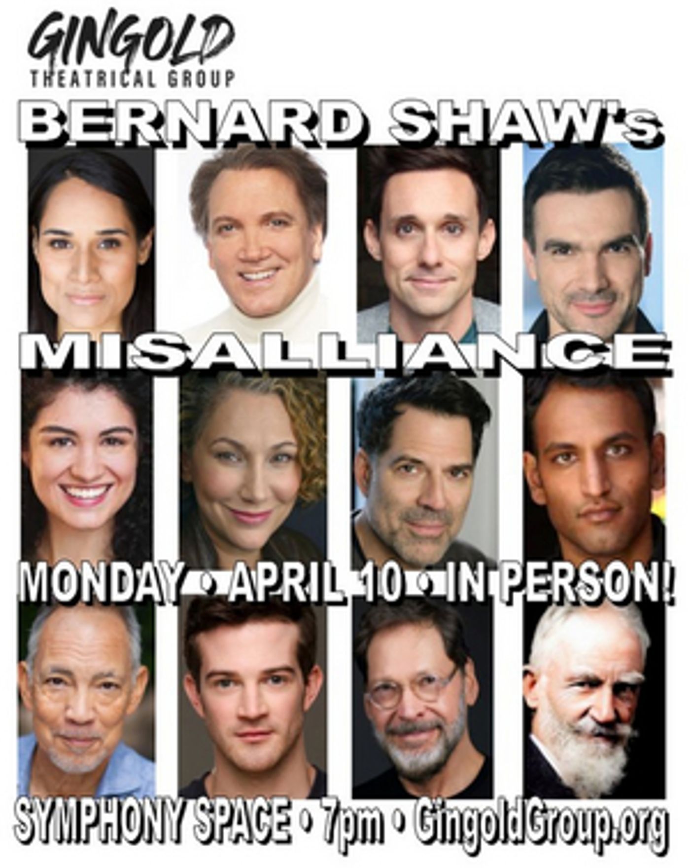 Charles Busch, Nick Cearley & More to Star in MISALLIANCE at Gingold Theatrical Group  Image