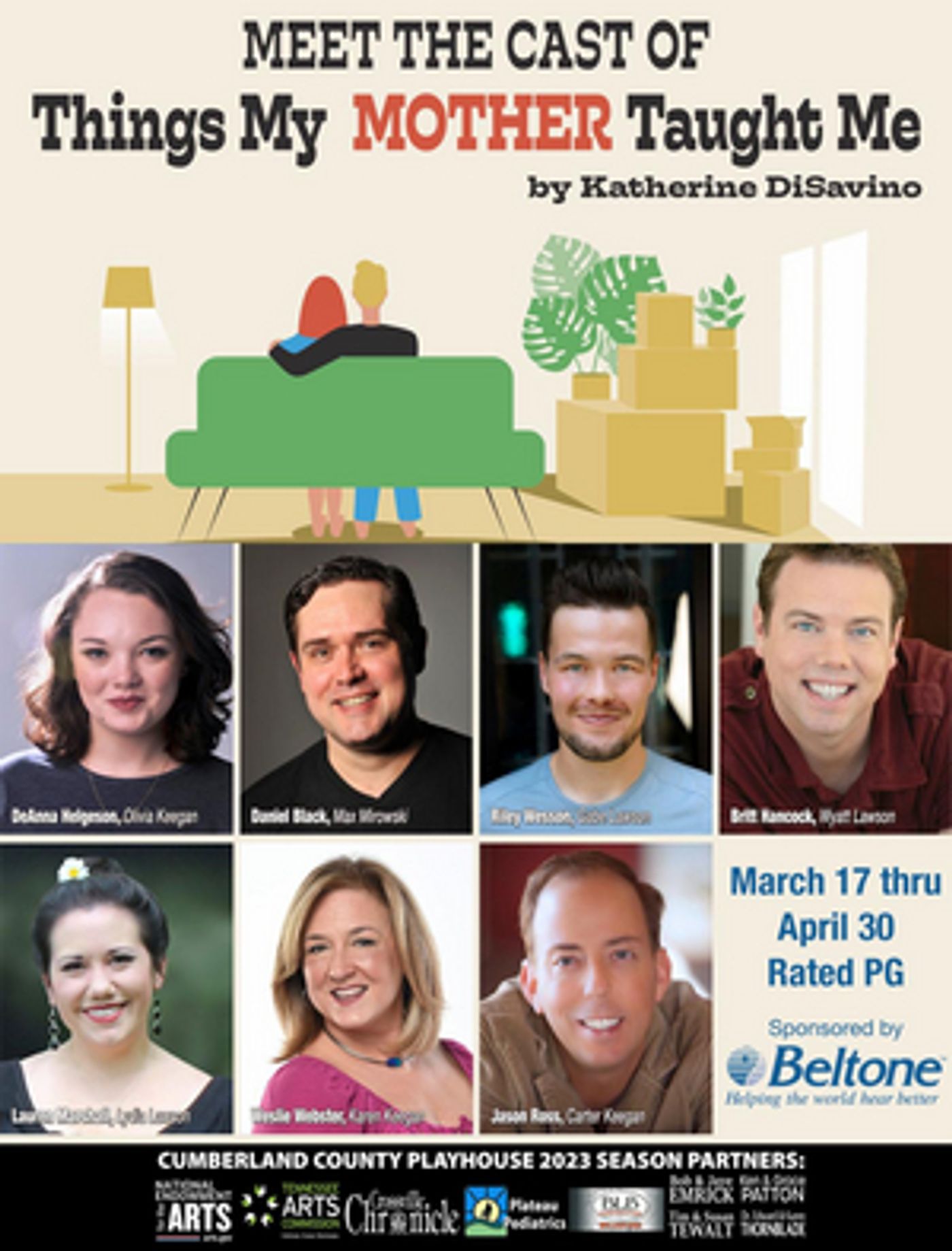 Cumberland County Playhouse Presents THINGS MY MOTHER TAUGHT ME  Image