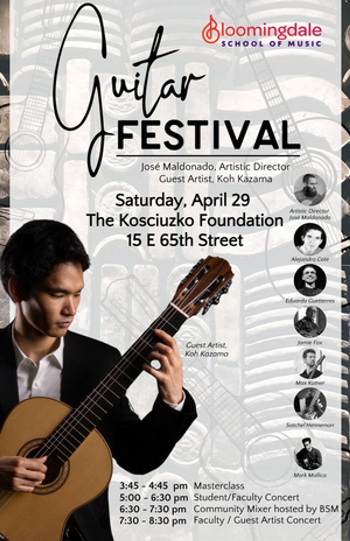 Bloomingdale School of Music Announces Spring Guitar Events  Image